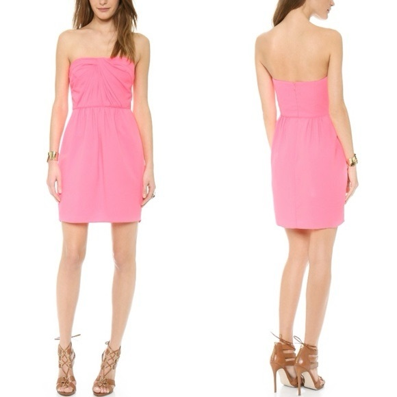 Shoshanna Pink Cocktail Mini Dress - Picture 1 of 8